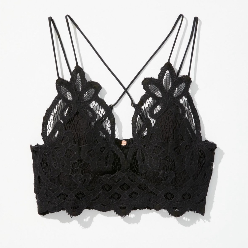 Free People One Adella Bralette - Black - S